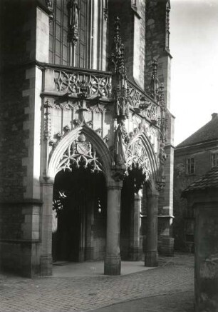 Brünn, Petersdom : Brünn (Brno/Tschechien). Petersdom (Dóm Sv. Petra) (1401/1500). Ostportal