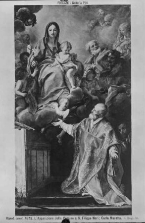 Die Madonna erscheint dem heiligen Filippo Neri