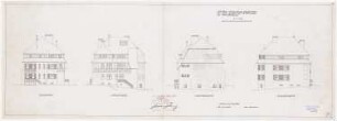 Landhaus Deventer, Berlin-Nikolasssee: Ansichten SO, NO, NW, SW, 1:100