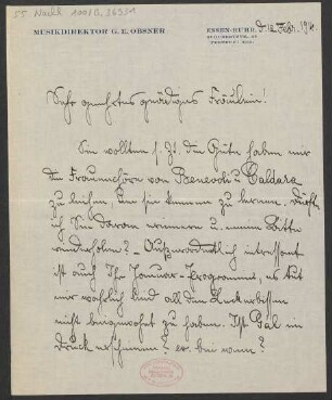 Brief an Margarethe Dessoff : 12.02.1914