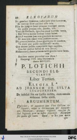 Liber III Elegiarum.