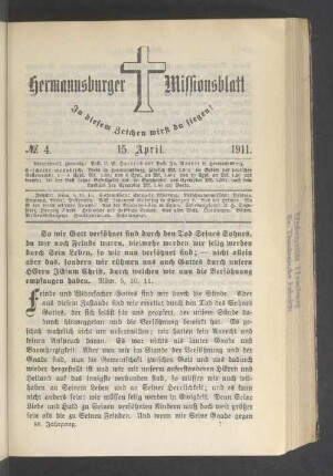 N° 4. 15. April 1911