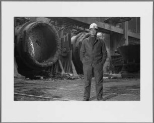 Arbeiter im Stahlwerk, Rheinhausen