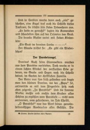 193-196, Der Paradiesvogel