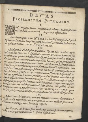 Decas Problematum Physcorum.