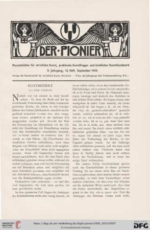 12. Heft, September 1910