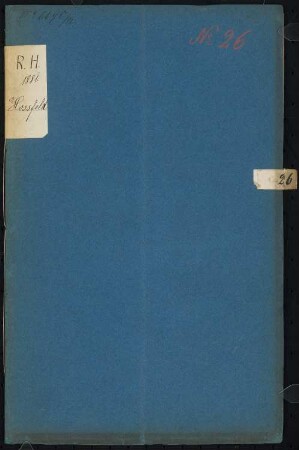 Landesbibliothek Schinkelwettbewerb 1875. Reisebericht Oskar Hoßfeld: Reisebericht