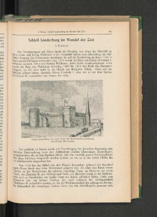 Schloß Sonderburg vor 1550. Nach der Konstruktionszeichnung von Charles Christensen