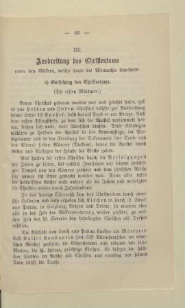 III. Ausbreitung des Christentums