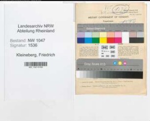 Entnazifizierung Friedrich Kleineberg , geb. 17.08.1902 (Lehrer)