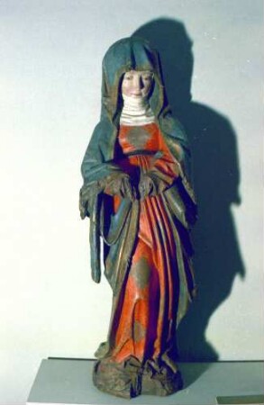 Freiburg: Augustinermuseum, Maria aus Kreuzigungsgruppe, Oberrhein, erzbischöfliches Diözesanmuseum