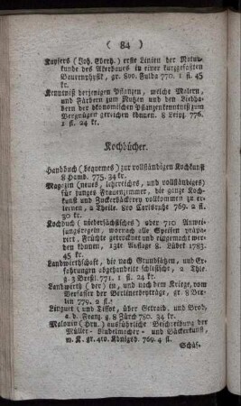 Kochbücher.