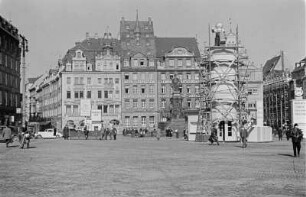 Marktplatz von Leipzig : Blick über den Marktplatz von Leipzig