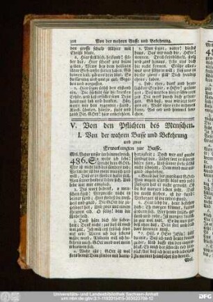 I. Von der wahren Busse und Bekehrung