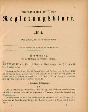 7. Februar-29. December = No. 1-26