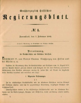 7. Februar-29. December = No. 1-26