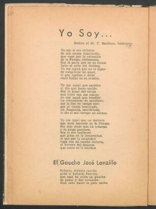 Yo soy...