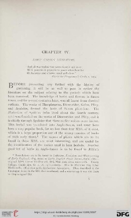 Chapter IV: Early garden literature