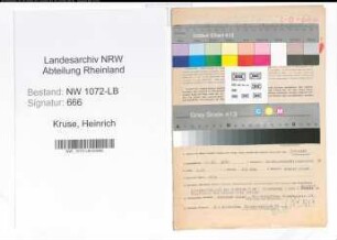 Entnazifizierung Heinrich Kruse , geb. 07.11.1910 (Stellmacher)