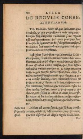 De Regulis Consequentiarum.