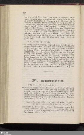 XVII. Augenkrankheiten