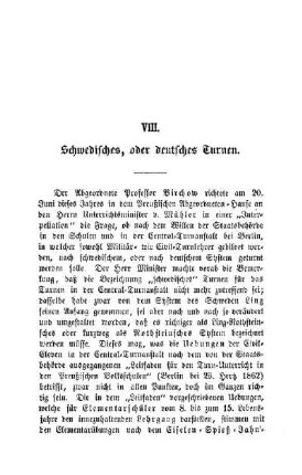 Schwedisches, oder deutsches Turnen