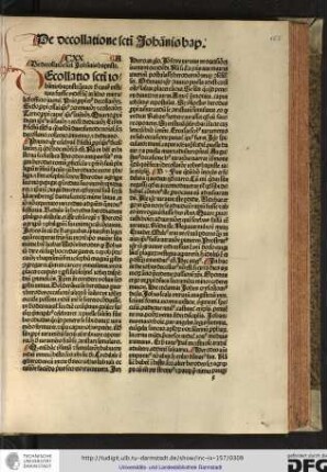CXX. De decollatione sancti Johannis baptiste.