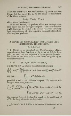 A note on associated functions and spherical harmonics.