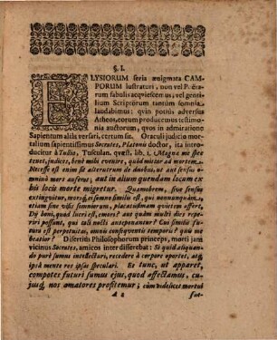 De Campis Elysiis, & Gentilium Paradiso