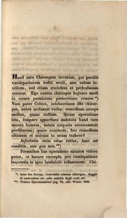 De exstirpatione bulbi oculi morbo affecti : dissertatio inauguralis