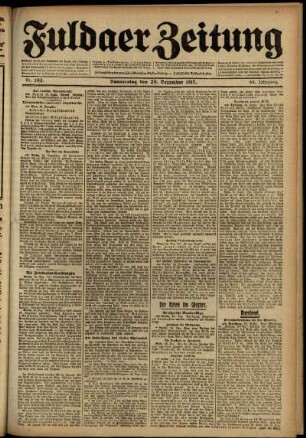 Ausgabe vom Donnerstag, den 20. Dezember 1917.
