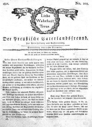 No. 102., vom 21sten December