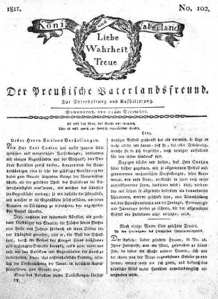 No. 102., vom 21sten December