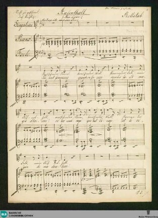 Aufenthalt - Don Mus.Ms. 2564 : V, pf; e