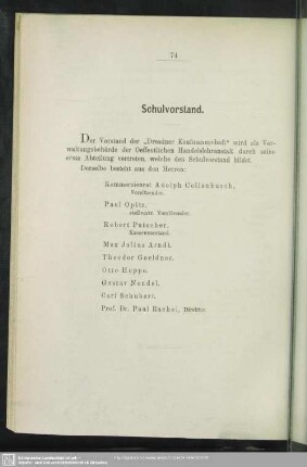 Schulvorstand