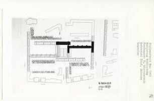 Sanierung Schöneberg, Berlin-Schöneberg (Diplomarbeit bei Kurt Dübbers): Lageplan 1:500