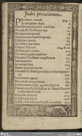 Index precationum