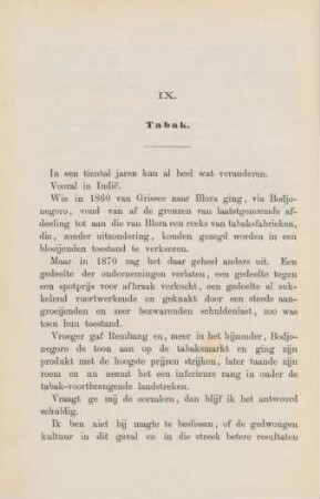 IX. Tabak