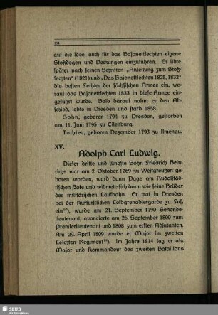 XV. Adolph Carl Ludwig