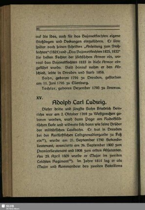 XV. Adolph Carl Ludwig