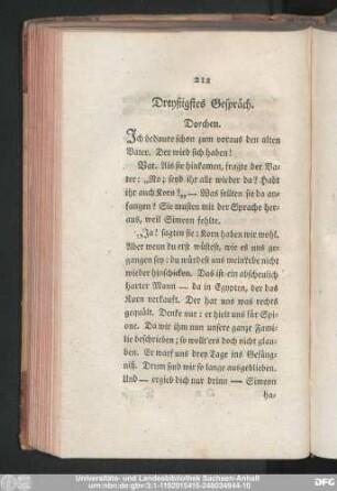 Dreyßigstes Gespräch.