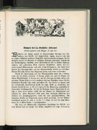 Kämpfe bei La Boisselle-Fricourt. : (Stellungskarte und Skizzen 12 und 13.)