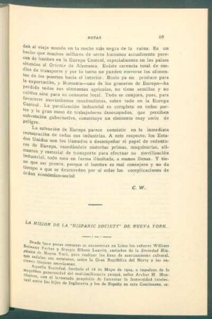 La misión de la "Hispanic Society" de Nueva York