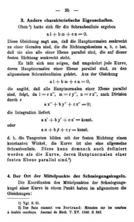 3. Andere charakteristische Eigenschaften.