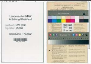 Entnazifizierung Theodor Kohlmann , geb. 24.10.1889 (Steiger)