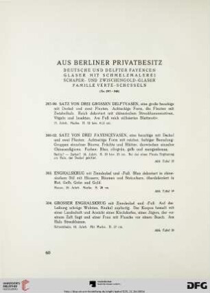 Aus Berliner Privatbesitz (Nr. 297-348)