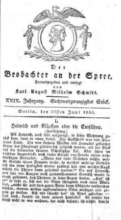 26. Stueck, 28. Juni 1830