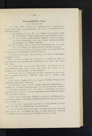 Wissenschaftlicher Abend am 1. November 1902.