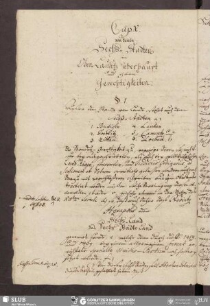 Cap. X. von denen Sechs-Städten in Ober-Lausitz überhaupt und ihren Gerechtigkeiten