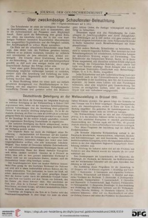 Deutschlands Beteiligung an der Weltausstellung in Brüssel 1910